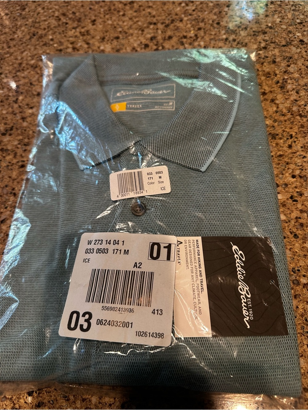 Eddie Bauer polo brand new size medium travex